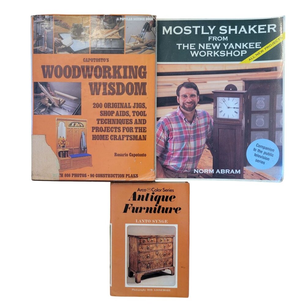 Woodworking Wisdom Antique Furniture Shaker New Yankee Workshop Book Set‎